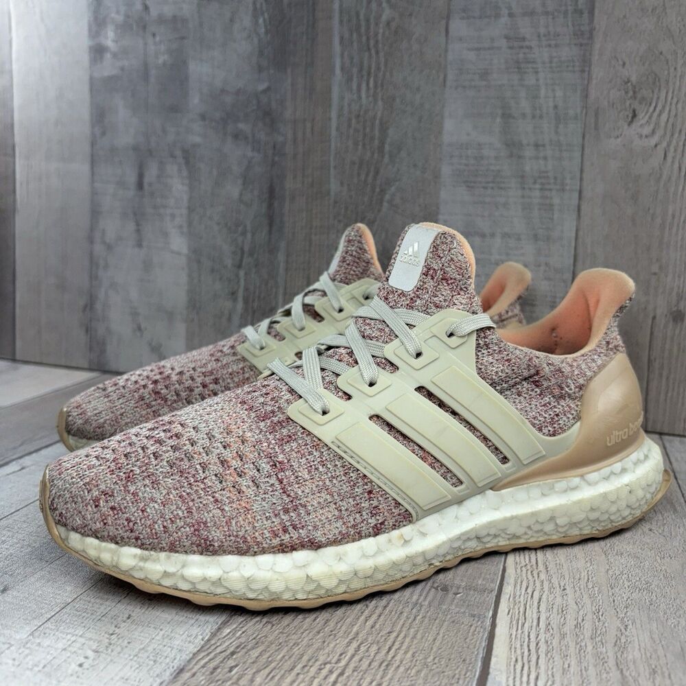Adidas Ultraboost 4.0 Running Shoes Sneakers Women's 7.5 I Girls' 6 Chalk Coral